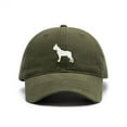 thumbnail image 1 of Men's Baseball Caps Embroidered Boston Terrier Washed Cotton Vintage Dad Caps, 1 of 2