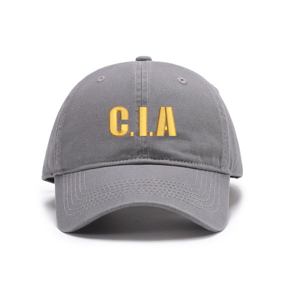Men's Baseball Caps Embroidered CIA Central Intelligence Agency Washed Cotton Vintage Dad Caps