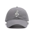 thumbnail image 1 of Men's Baseball Caps Embroidered Clef Music Washed Cotton Vintage Dad Caps, 1 of 2