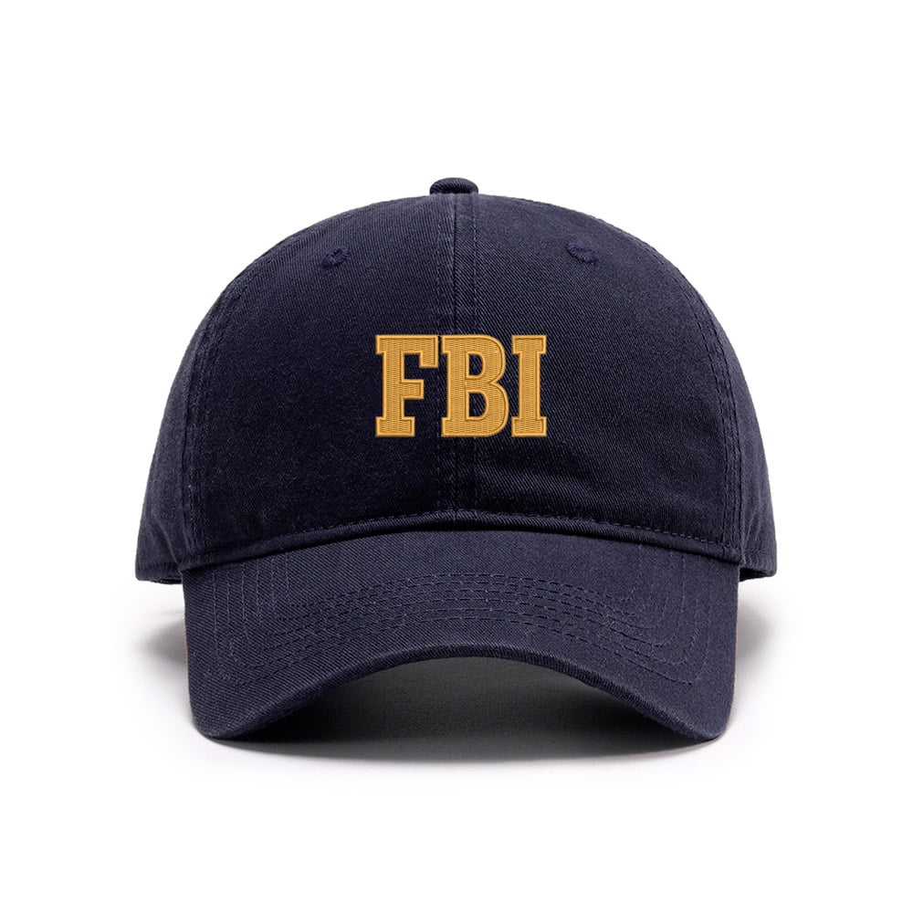 Men's FBI Embroidered Baseball Cap - Washed Cotton Adjustable Dad Hat For Outdoor Wear - View #12