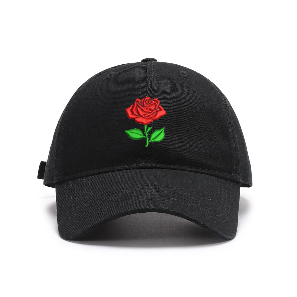 Men's Cotton Baseball Cap - Namaste Lotus Flower Embroidered Washed Dad Hat, Black 7 3/8 - View #6