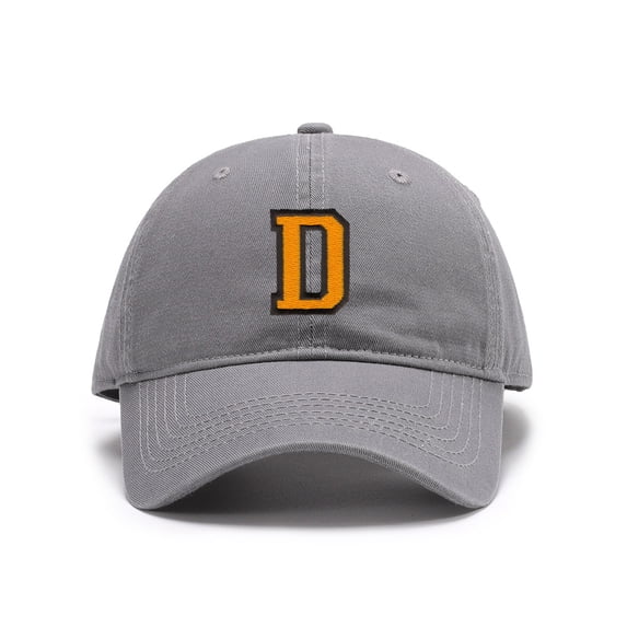 Men's Baseball Caps Embroidered Sport Letter D Washed Cotton Vintage Dad Caps
