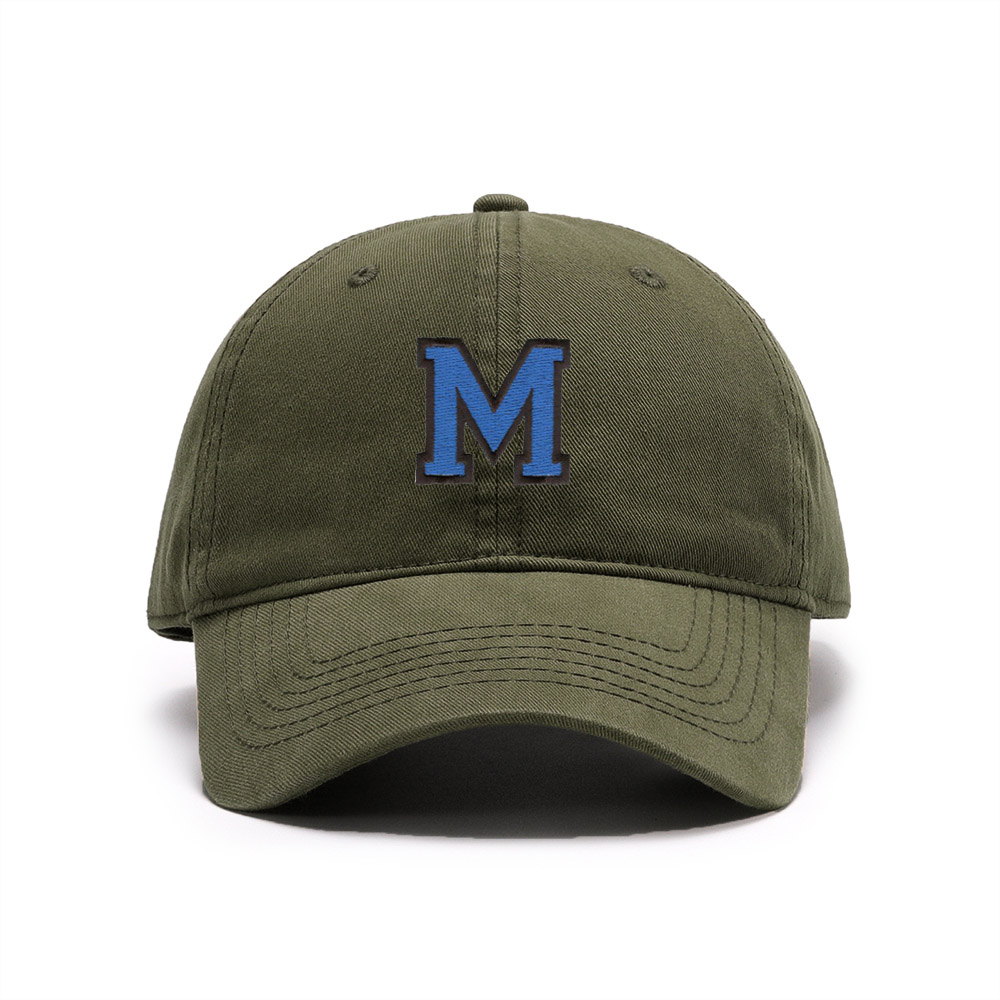 Men's Baseball Caps Embroidered Sport Letter M Washed Cotton Vintage ...