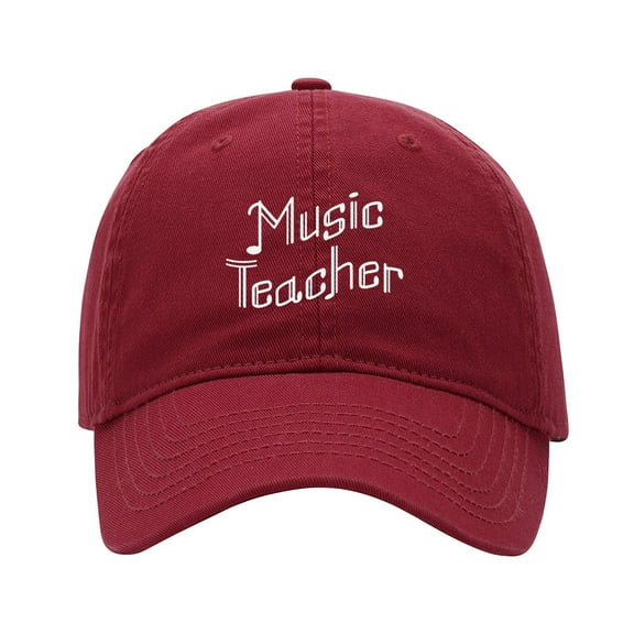 Men's Baseball Caps Music Teacher Printed Washed Cotton Dad Hat Baseball Caps