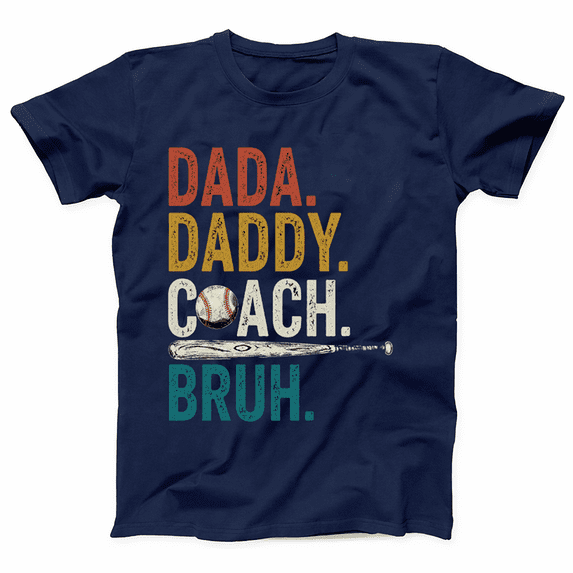 Men’s Baseball Dad T-Shirt Cool Graphic Tee Gift for Father’s Day 2026, Gift Shirt Keepsake Style 10