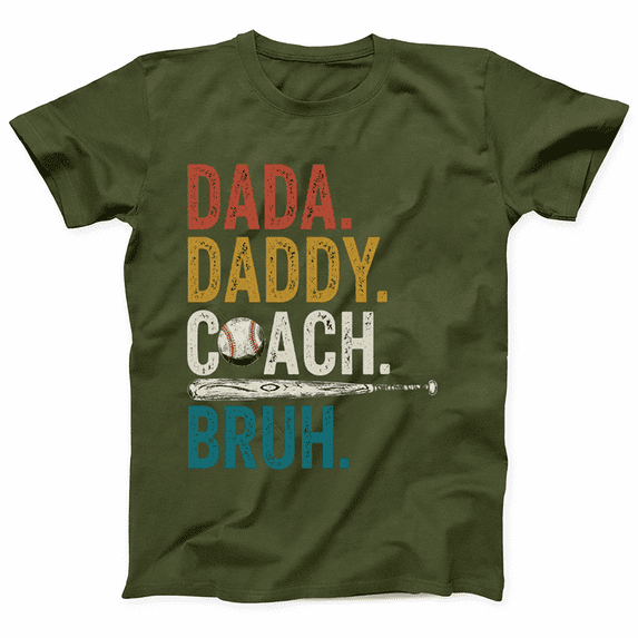 Men’s Baseball Dad T-Shirt Cool Graphic Tee Gift for Father’s Day 2026, Gift Shirt Keepsake Style 10