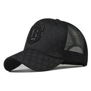 Mens Baseball Hat Breathable Truck Driver Cap
