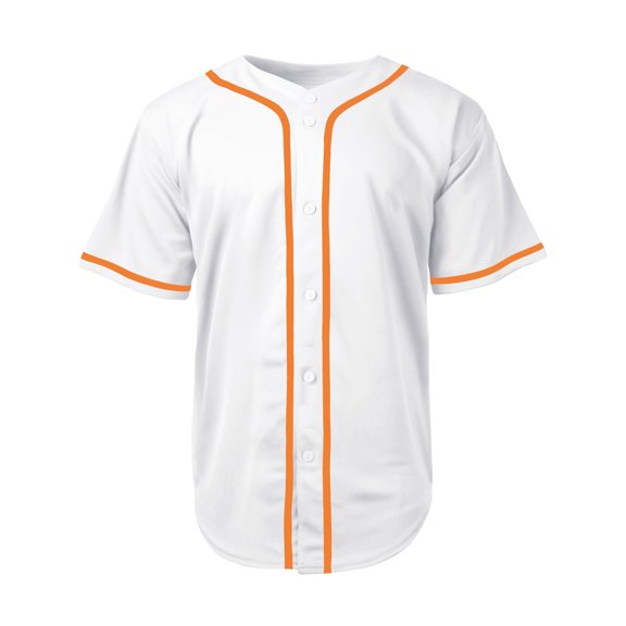 Men's Baseball Jersey Button Down Premium Hip Hop T Shirts Sports Uniform
