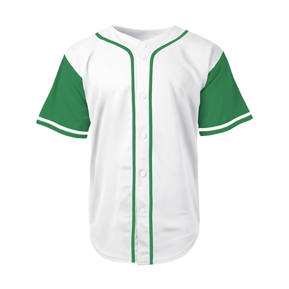 Men's Baseball Jersey Button Down Premium Hip Hop T Shirts Sports Uniform