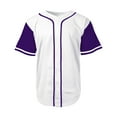 thumbnail image 1 of Men's Baseball Jersey Button Down Premium Hip Hop T Shirts Sports Uniform, 1 of 4