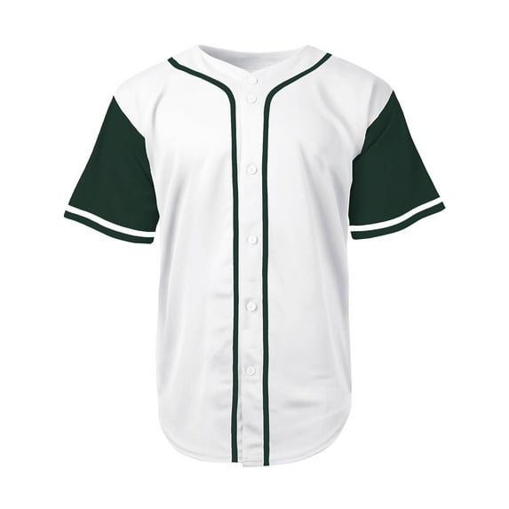 Men's Baseball Jersey Button Down Premium Hip Hop T Shirts Sports Uniform