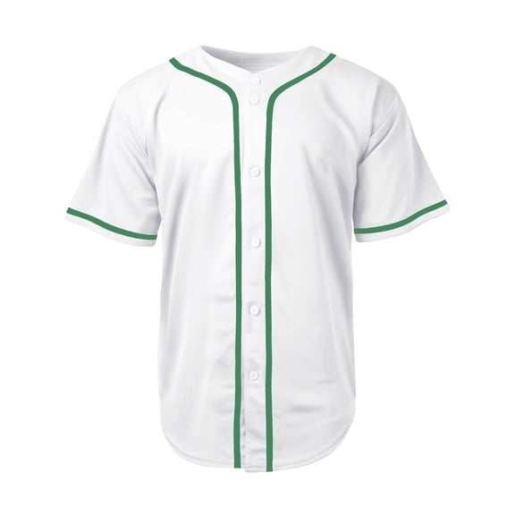 Men's Baseball Jersey Button Down Premium Hip Hop T Shirts Sports Uniform