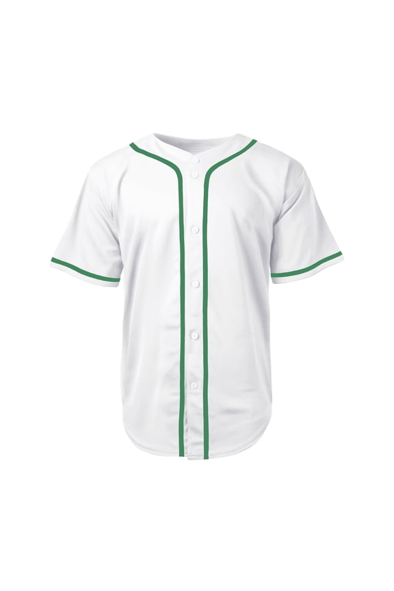 Men's Baseball Jersey Button Down Premium Hip Hop T Shirts Sports Uniform