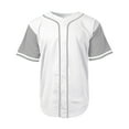 thumbnail image 1 of Men's Baseball Jersey Button Down Premium Hip Hop T Shirts Sports Uniform, 1 of 4