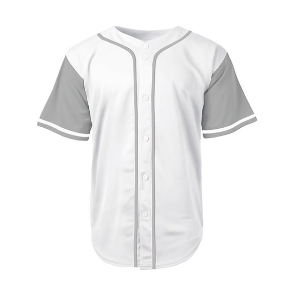 Men's Baseball Jersey Button Down Premium Hip Hop T Shirts Sports Uniform