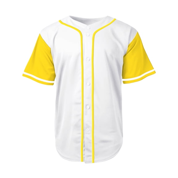 Men's Baseball Jersey Button Down Premium Hip Hop T Shirts Sports Uniform