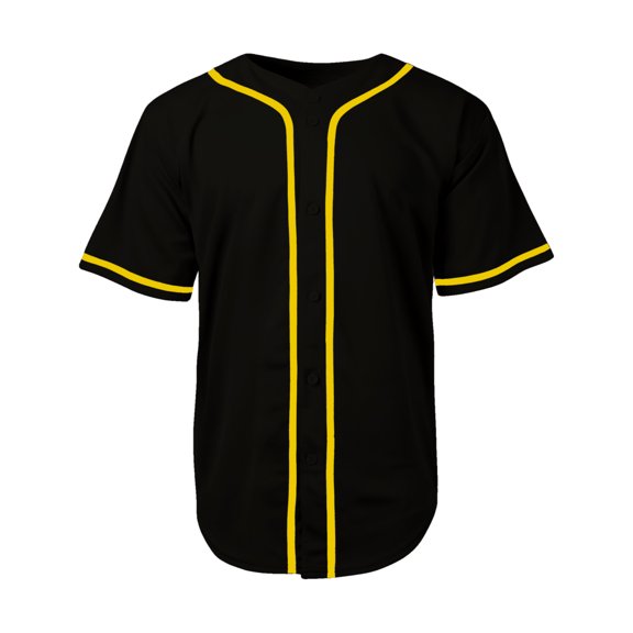 Men's Baseball Jersey Button Down Premium Hip Hop T Shirts Sports Uniform
