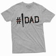 thumbnail image 1 of Men's Baseball Shirt Baseball Dad Shirt Father's Day Baseball Gift Tee Gift For Father Shirt For Men (Large Grey), 1 of 7
