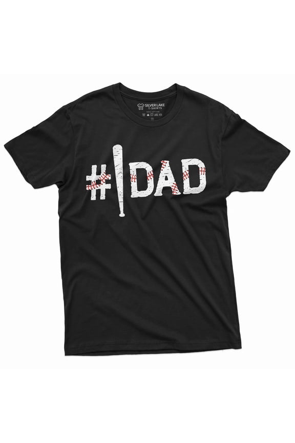 Men's Baseball Shirt Baseball Dad Shirt Father's Day Baseball Gift Tee Gift For Father Shirt For Men