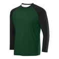 thumbnail image 1 of Men's Baseball T-Shirts Raglan Long Sleeve Crew Neck Casual Top Vintage Workout Athletic Regular Fitted Tee Shirt, 1 of 2