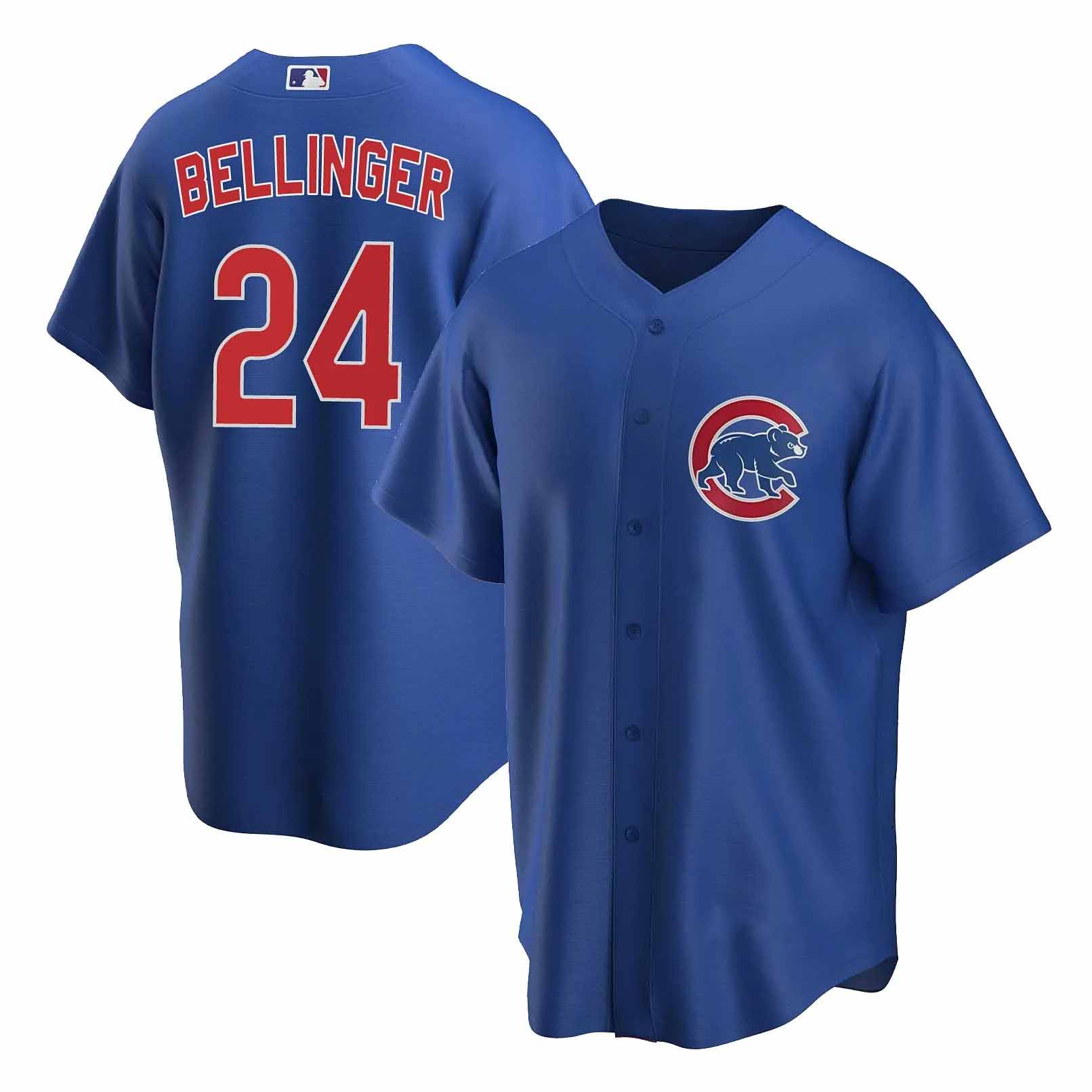 Men's Baseball Team Jersey Cody Bellinger 24 Chicago_Cubs Royal Player