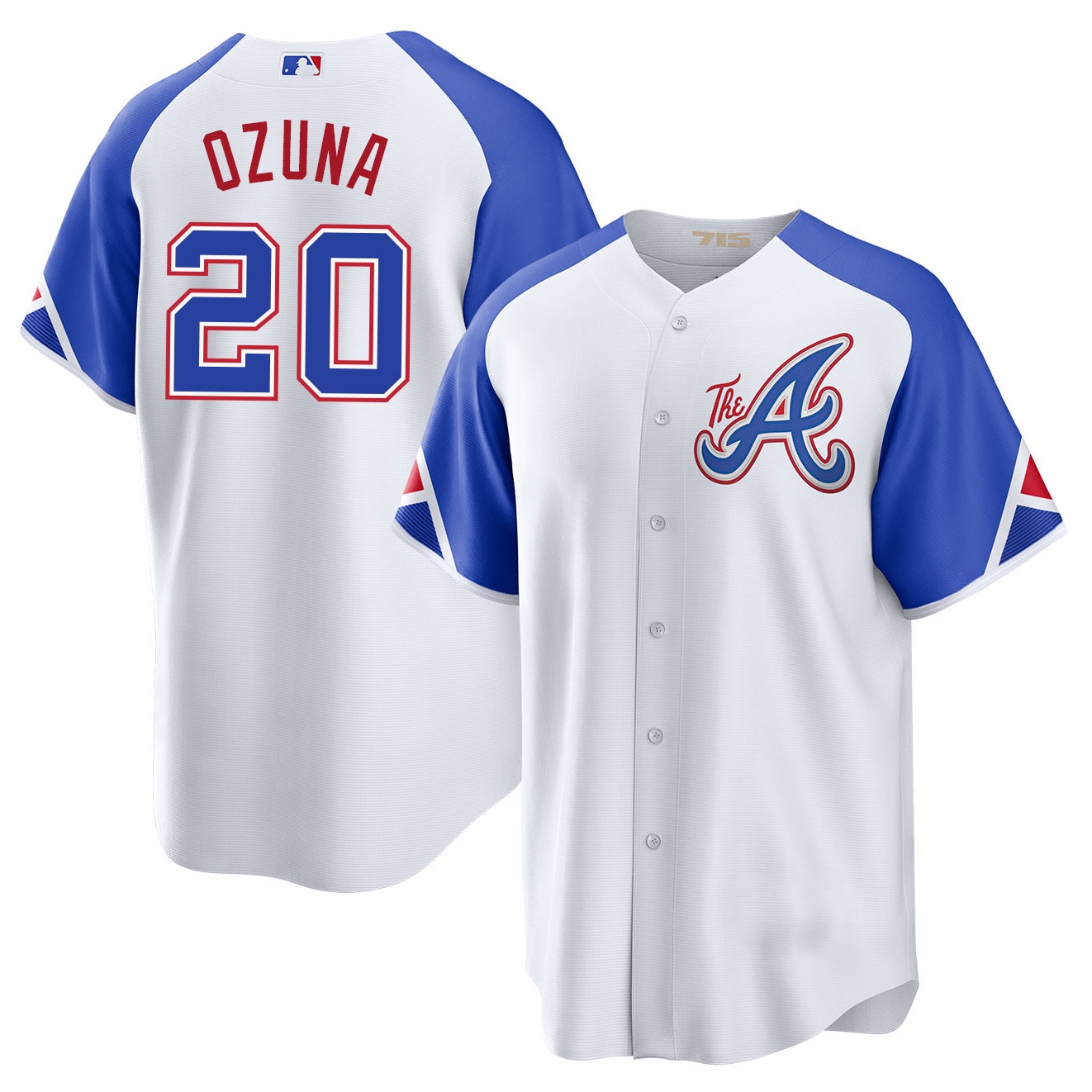 Men's Baseball game Uniforms Atlanta_Braves Marcell Ozuna 20 White