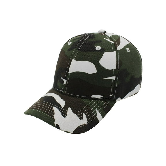 Men's Basic Baseball Cap Adjustable Curved Visor Hat - Structured