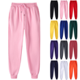 thumbnail image 1 of Men's Basic Fleece Jogger Sweatpants with Pockets Solid Color Casual Pants Drawstring Gym Running Pant Winter Fashion, 1 of 3