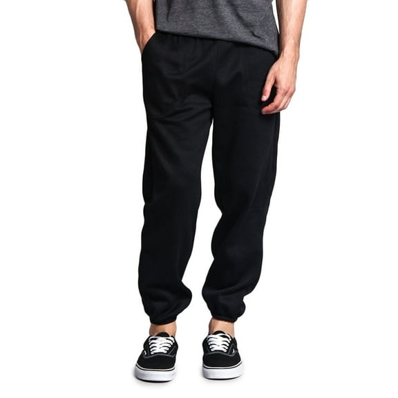 Men's Basic Fleece Jogger Sweatpants with Pockets, Up to 5X
