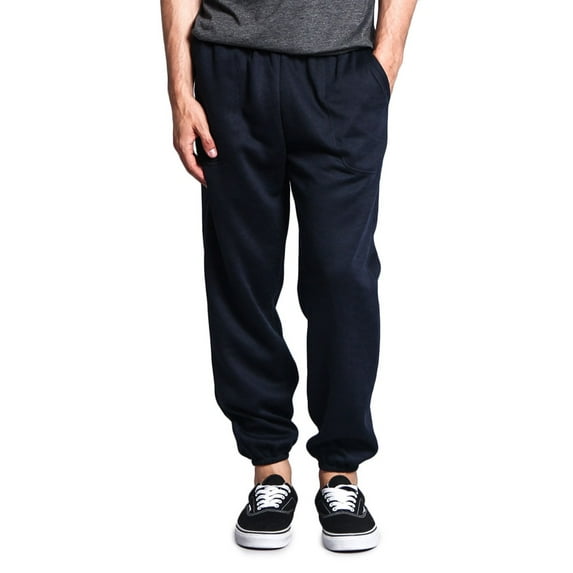 Men's Basic Fleece Jogger Sweatpants with Pockets, Up to 5X