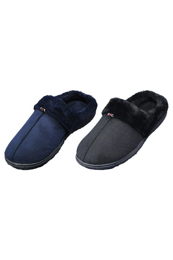(Men's) Basic Half Back Slipper 36 Pairs in a Case (Bulk Pack)