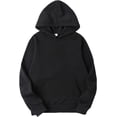 thumbnail image 1 of Men's Basic Long Sleeve Drawstring Hoodie Sweatshirt Casual Solid Color Pullover Tops, 1 of 2