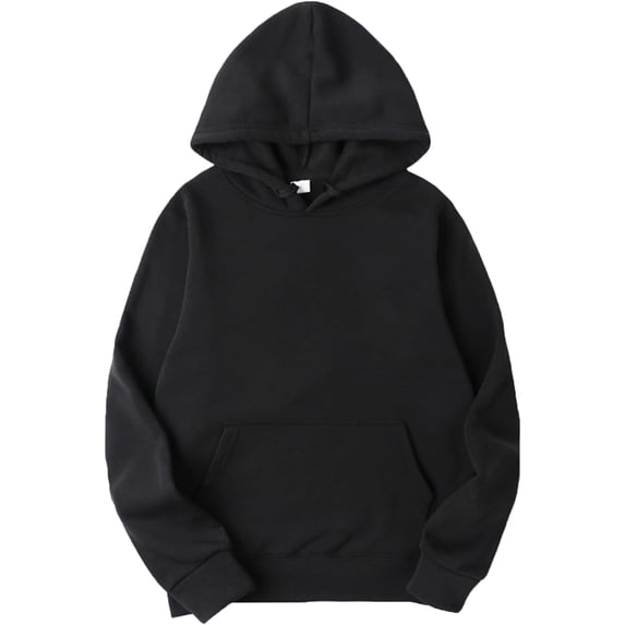 Men's Basic Long Sleeve Drawstring Hoodie Sweatshirt Casual Solid Color Pullover Tops