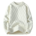 thumbnail image 1 of Men's Basic Oversized Sweater Casual Crew Neck Long Sleeve Ribbed Knit Pullover Sweater Top, 1 of 2