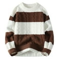 thumbnail image 1 of Men's Basic Oversized Sweater Casual Crew Neck Long Sleeve Ribbed Knit Pullover Sweater Top, 1 of 2