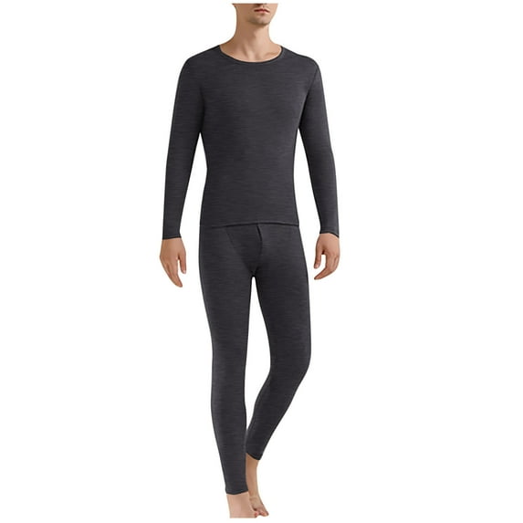 Men's Basic Thermal Underwear Sets - Winter Warm Soft Long Johns - Base Layer Top and Bottom for Cold Weather