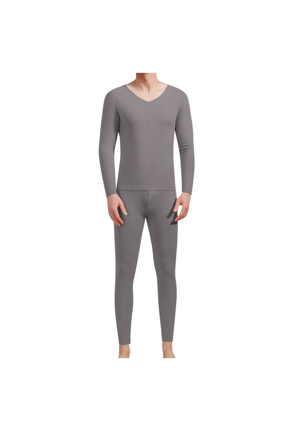 Men's Basic Thermal Underwear - Soft Fitted Winter Warm Long Johns - Base Layer Top and Bottom for Cold Weather