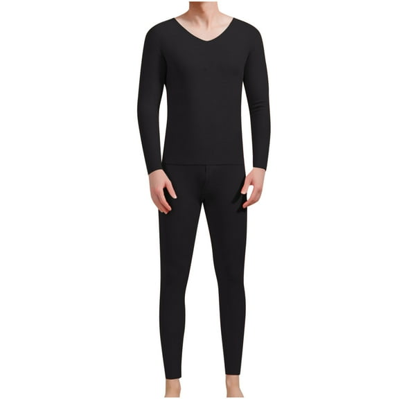 Men's Basic Thermal Underwear - Soft Fitted Winter Warm Long Johns - Base Layer Top and Bottom for Cold Weather