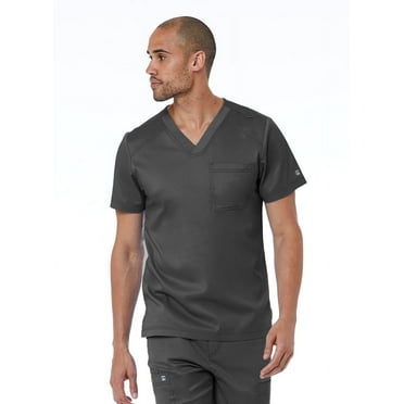 Men's Basic V-Neck Top by Maevn XS-3XL / Pewter