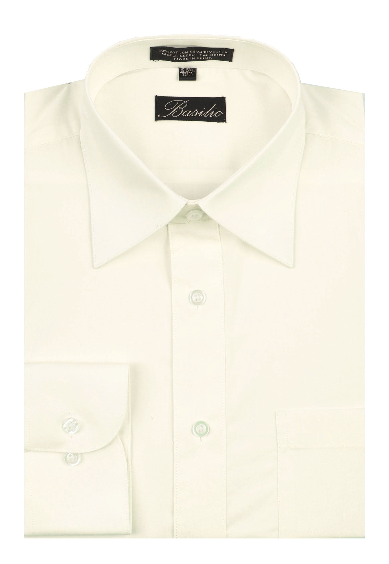 Men's Basilio Convertible Cuff Solid Dress Shirt - Many Colors ...