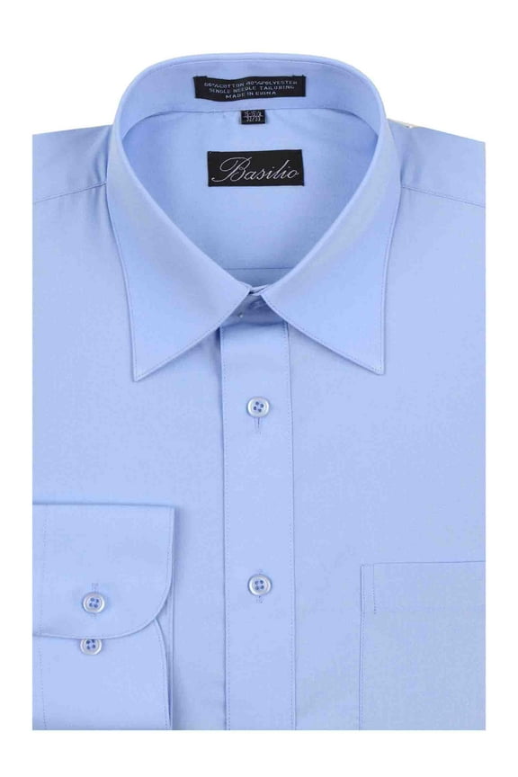 Men's Basilio Convertible Cuff Solid Dress Shirt - Many Colors Available
