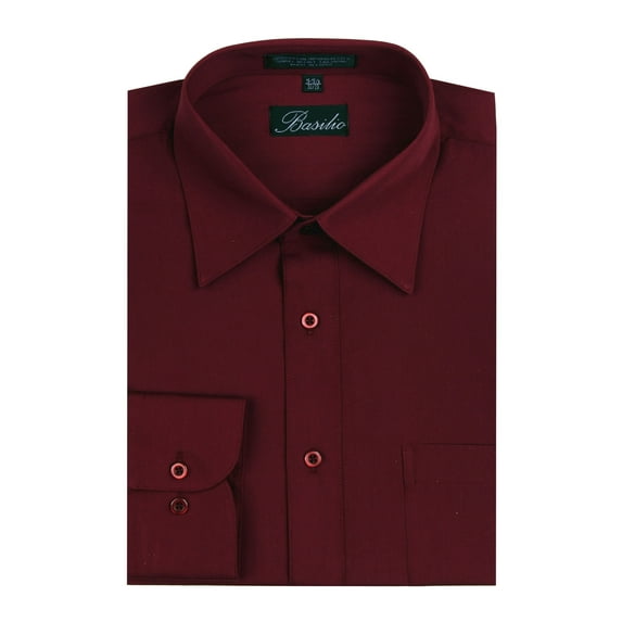 Men's Basilio Convertible Cuff Solid Dress Shirt - Many Colors Available