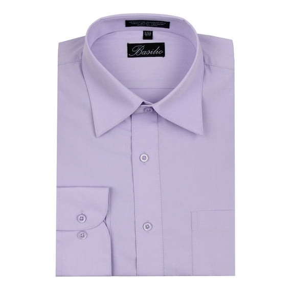 Men's Basilio Convertible Cuff Solid Dress Shirt - Many Colors Available