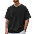 thumbnail image 1 of Men's Basketball Performance T Shirt Breathable Split Design Cool Wicking Athletic Workout Top for Training Sports Mens Work Shirts Summer Basic Tee Shirts, 1 of 5