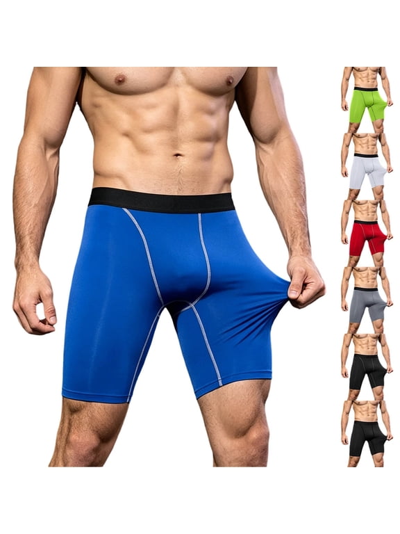 Men's Basketball Running Training Shorts 2-in-1 Compression Base Layer Moisture Wicking Quick Dry Athletic Sports Shorts with Zipper Pockets Gym Workout Summer Essentials