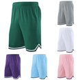 thumbnail image 1 of Men's Basketball Shorts 11 Inch Inseam With Zipper Pocket Mesh Sports Shorts For Gym Workout Court Star And Fitness, 1 of 4