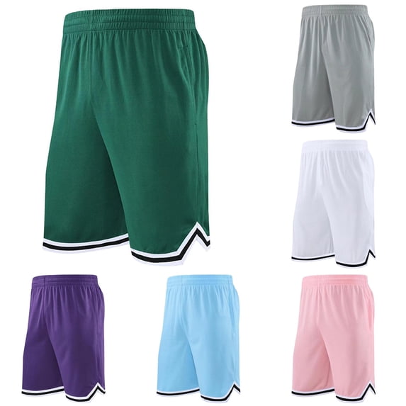 Men's Basketball Shorts 11 Inch Inseam With Zipper Pocket Mesh Sports Shorts For Gym Workout Court Star And Fitness