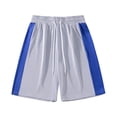 thumbnail image 1 of Men's Basketball Shorts 9" Inseam Mesh Performance Quick Dry Athletic Short Pants, Two Tone Color Block Workout Running Training Activewear with Pockets, 1 of 5