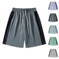 thumbnail image 1 of Men's Basketball Shorts 9" Inseam Mesh Performance Quick Dry Athletic Short Pants, Two Tone Color Block Workout Running Training Activewear with Pockets, 1 of 6