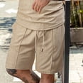 thumbnail image 1 of Men's Basketball Shorts Lightweight Quick Dry Mesh Athletic Running Sweat Drawstring Shorts with Pockets Khaki M, 1 of 5
